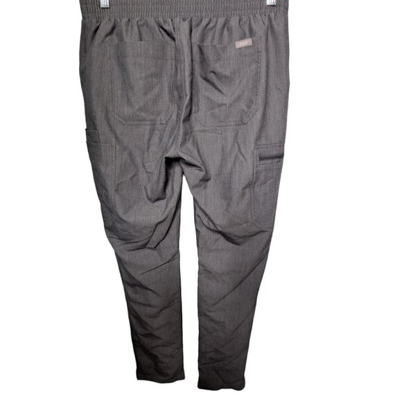 Figs Yola Women's Gray High Waisted Scrub Work Pants Size S/T - Picture 3 of 8